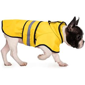 Reflective Dog Raincoat Hooded Slicker Poncho for Small to X-Large Dogs and Puppies; Waterproof Dog Clothing (Color: Red, size: X-LARGE)